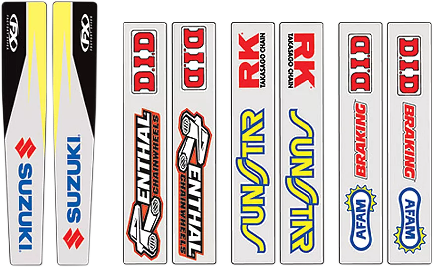 Factory Effex Suzuki Swingarm Graphic Kit 19-42426 - Custom Fit Vinyl Decal Set