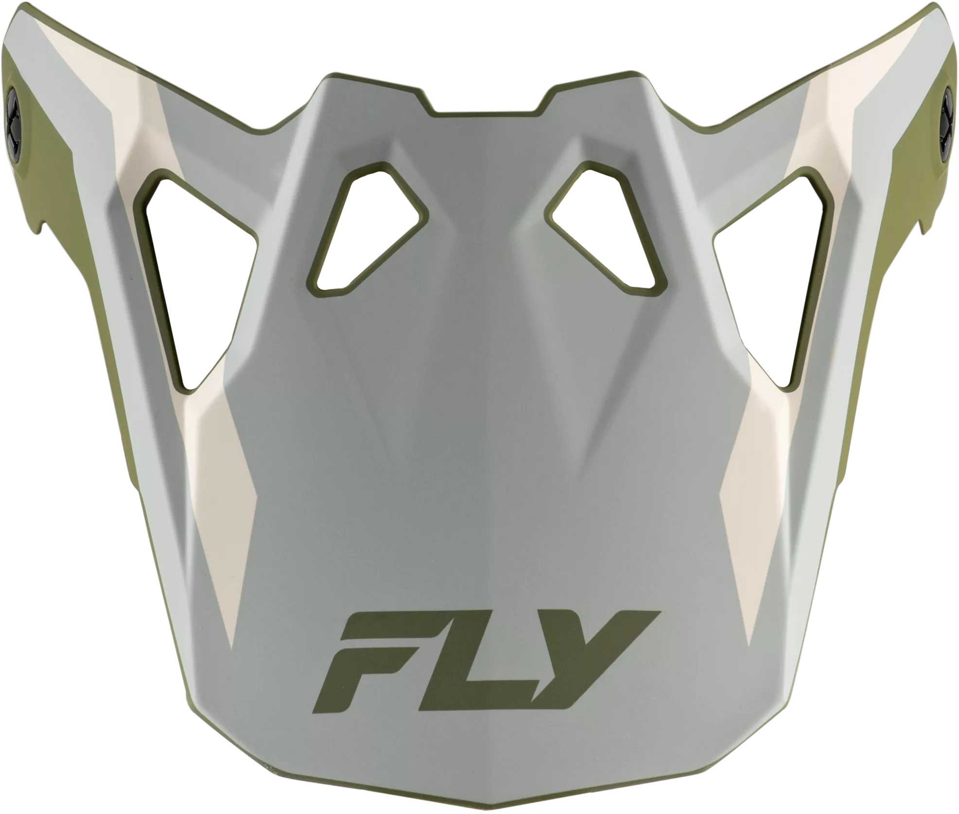 Fly Racing Formula CP Seal Visor Matte Stone, Khaki, Olive Yellow Large (Part #73-0043VS)
