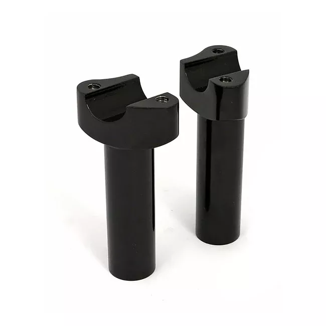 Forged Aluminum Straight Riser, 4-1/2" Rise, Black for Harley-Davidson
