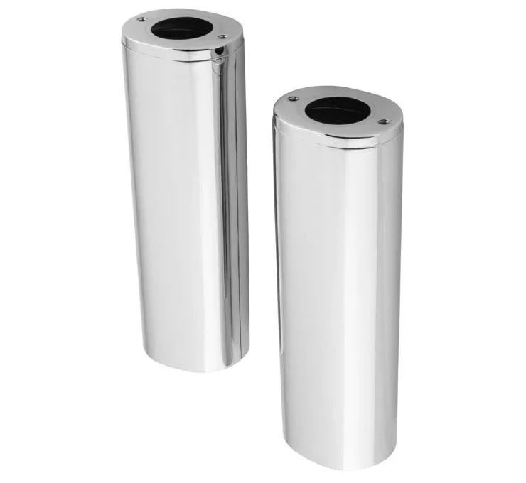 Fork Trims for Harley-Davidson Chrome Upper Fork Slider Cover +4"