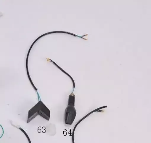 Front Right Decorative Signal Light Set for BD125-15 Motorcycle | Boom 125cc Right LED Signal Lights