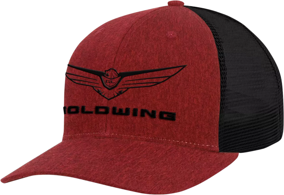 Honda Apparel Goldwing Hat - Heather Red and Black NP21A-H2491