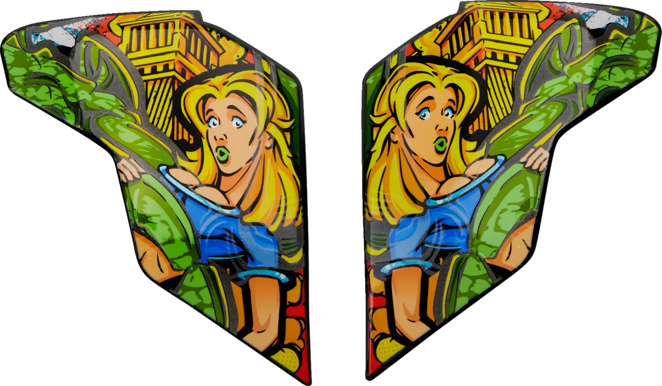 ICON Airflite* Side Plates - Bugoid Blitz Blue (Part #0133-1431)