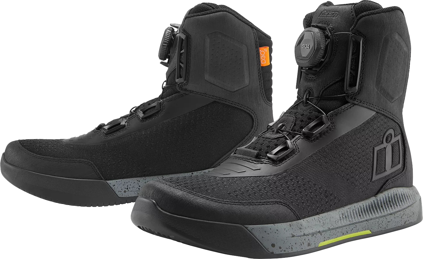 ICON Overlord Vented Boots - Black US 10 / EU 44 (Part No. 3403-1261)