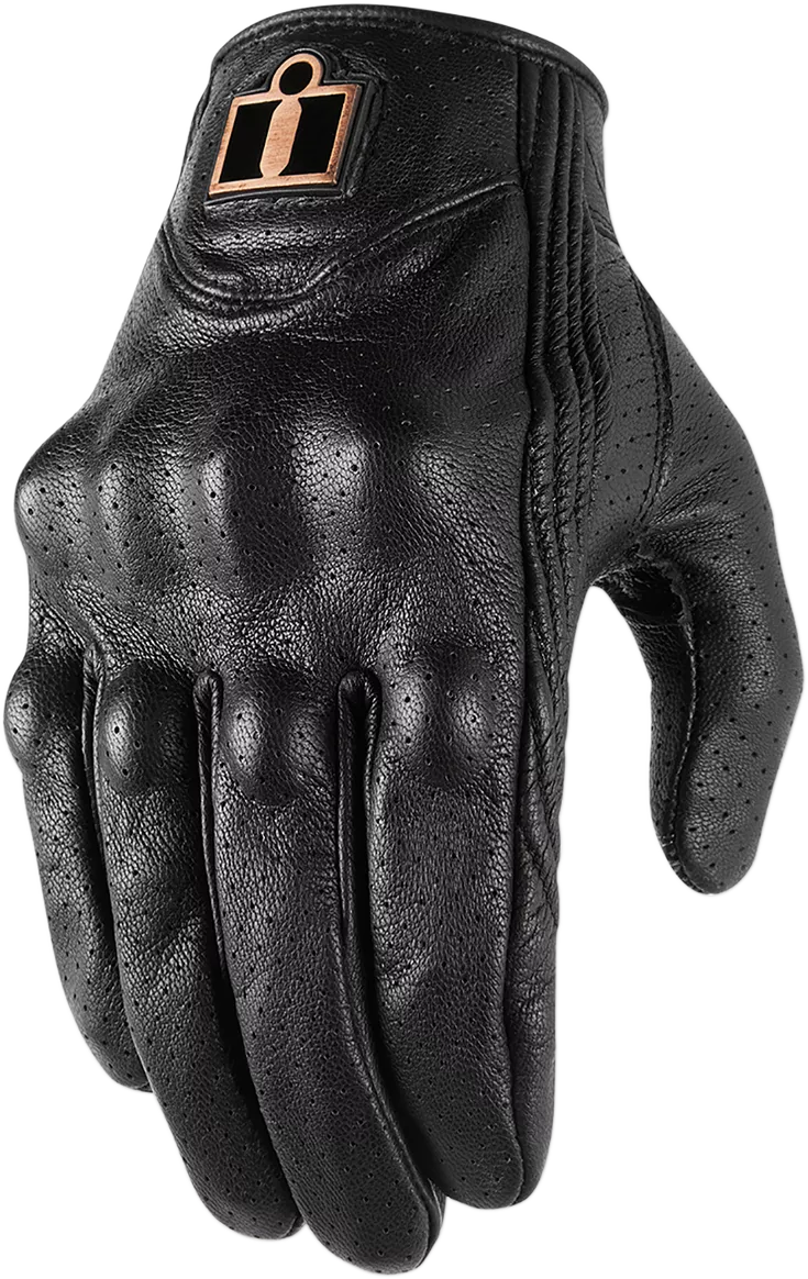 ICON Pursuit Classic* Perforated Gloves XL - Black | Part Number 3301-3833