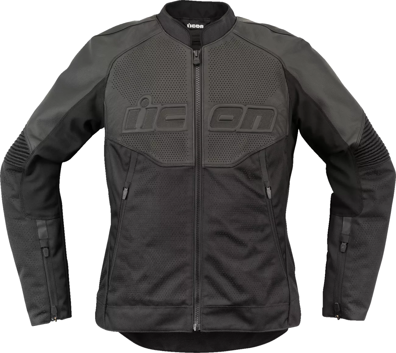 ICON Women's Overlord3* Leather Jacket - Black - Medium (Part #28131084)