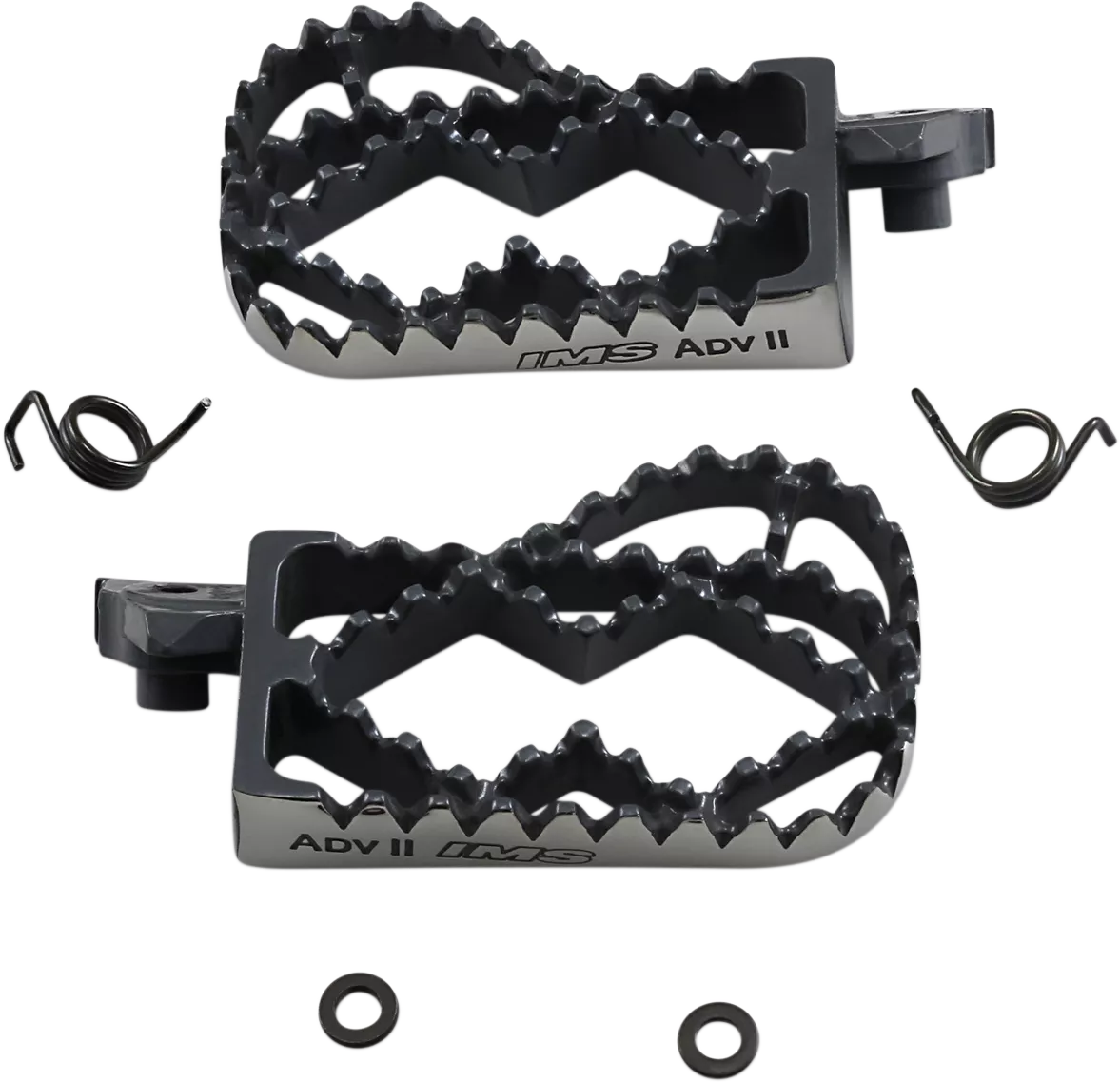 IMS Products Inc. Adventure II Footpegs - Black (Part Number 252602-2)