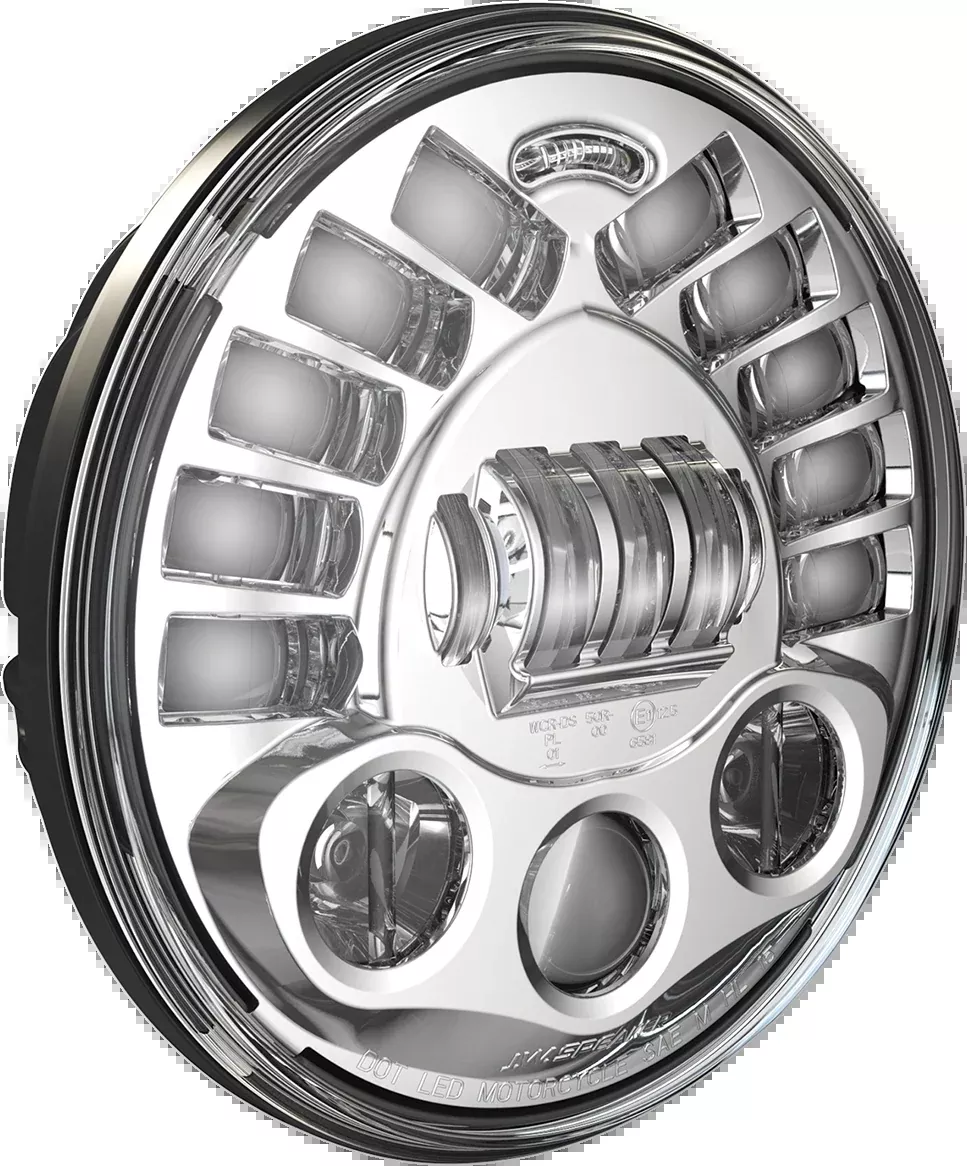 JW SPEAKER 7" PEDESTAL MOUNT LED ADAPTIVE 2 HEADLIGHTS HEADLIGHT ADAP2 PED CH 7"