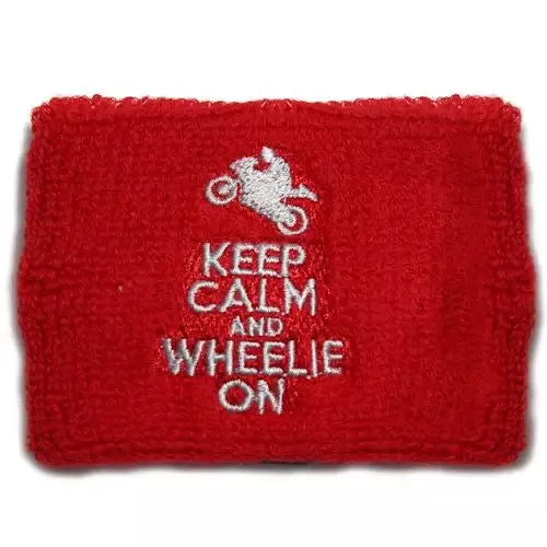 Keep Calm and Wheelie On Brake Reservoir Cover