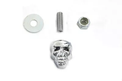 Kromett Chrome Deco Skull Screw