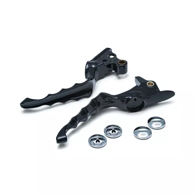 Kuryakyn Zombie Levers Gloss Black For Harley-Davidson