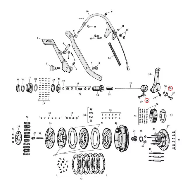 Lockwasher, Clutch Release Lever For Harley-Davidson