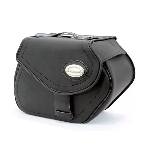 Longride Iparex Smooth Saddlebags with Lock No. 154 for Harley Davidson