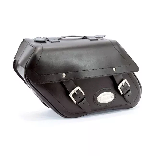 Longride Smooth Leather Saddlebags No. 149 for Harley Davidson