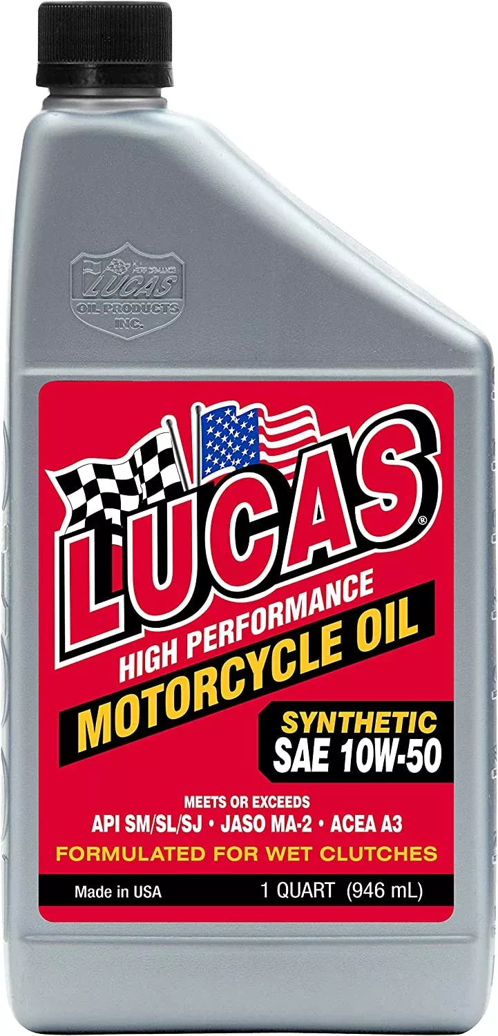 Lucas 10W-50 Synthetic High Performance Motor Oil 6 x 1Q (946 mL)