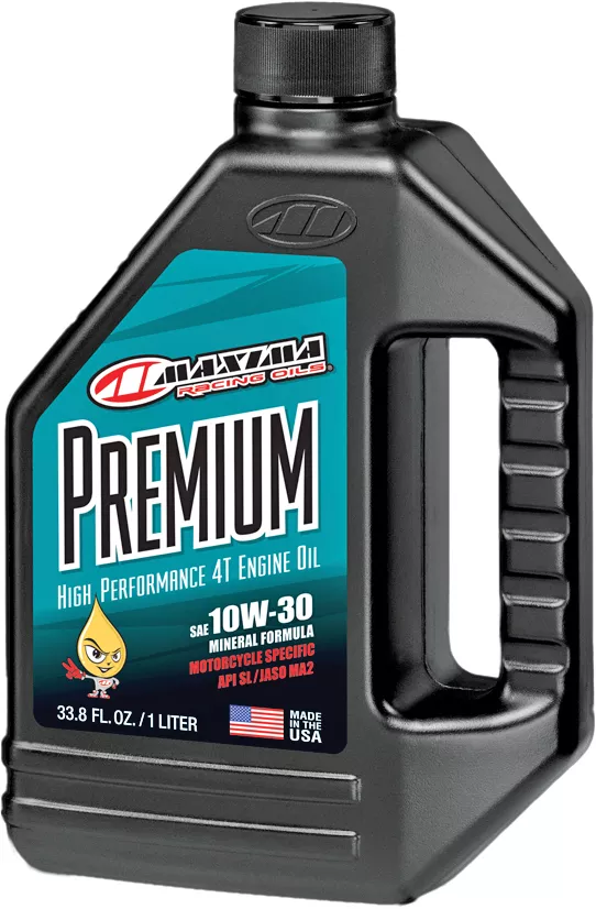 MAXIMA Premium 4T 10W30 Motorcycle Engine Oil - 1 Quart Bottle (Part #30-20901)