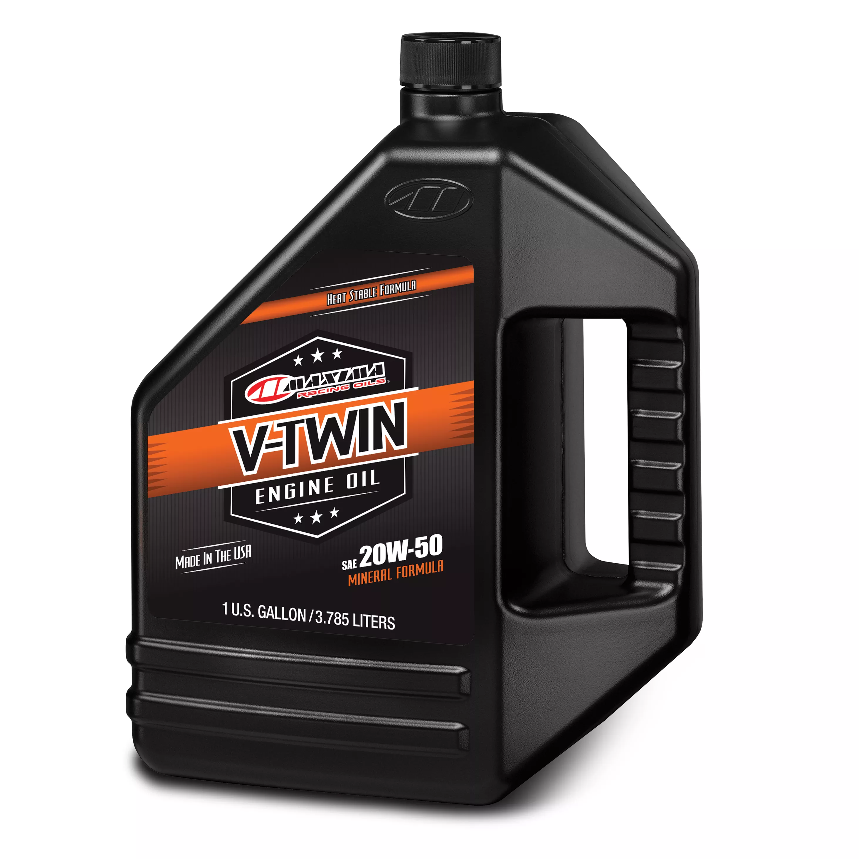 Maxima V Twin Engine Oil 20W-50, 128 oz - Premium 4-Stroke Motorcycle Oil
