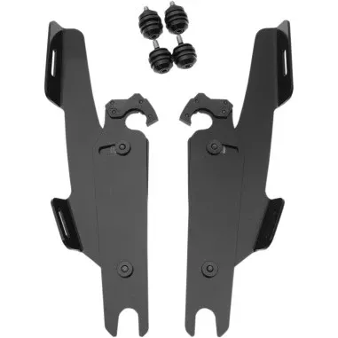 Memphis Shades Fats & Slim Windshield Trigger-Lock Complete Mount Kit Black