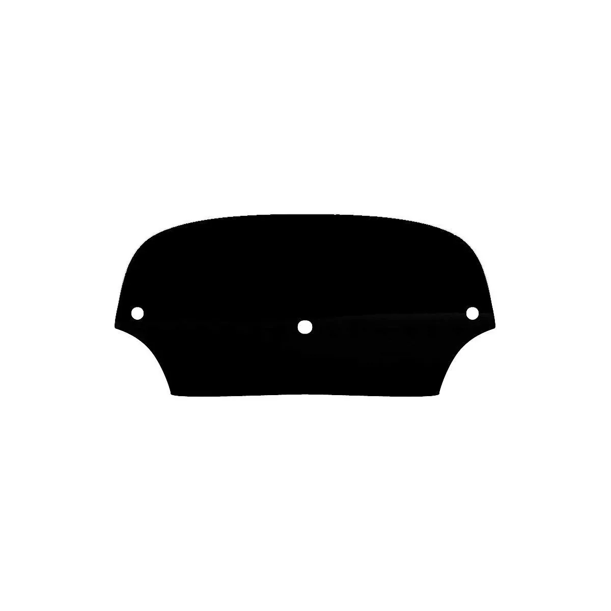 Memphis Shades MEP8501 5" Batwing Fairing Windshield Black