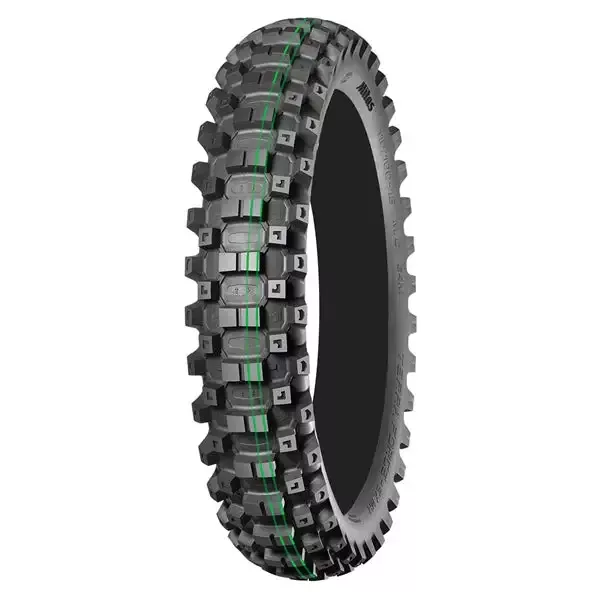 Mitas – TerraForce-EX Med/Hard GUMMY Rear Tire (Double Green Stripe)