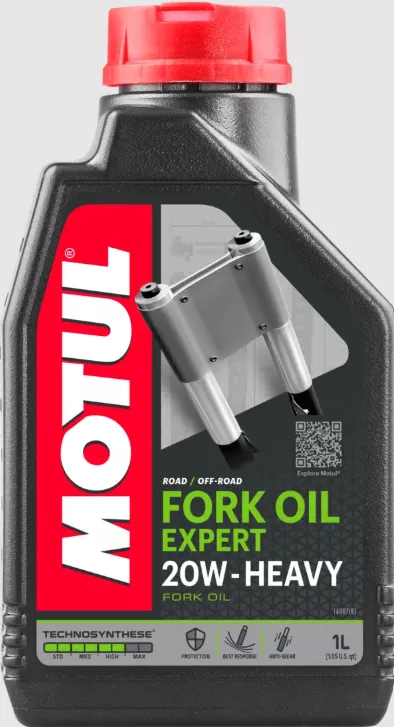MOTUL Expert Fork Oil 20W, 1 Quart – Ideal for Conventional and Upside-Down Forks