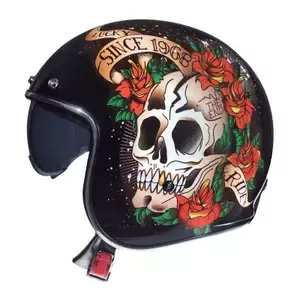 MT HelmetsJet helmet Le Mans 2 SV Skull & Roses A1