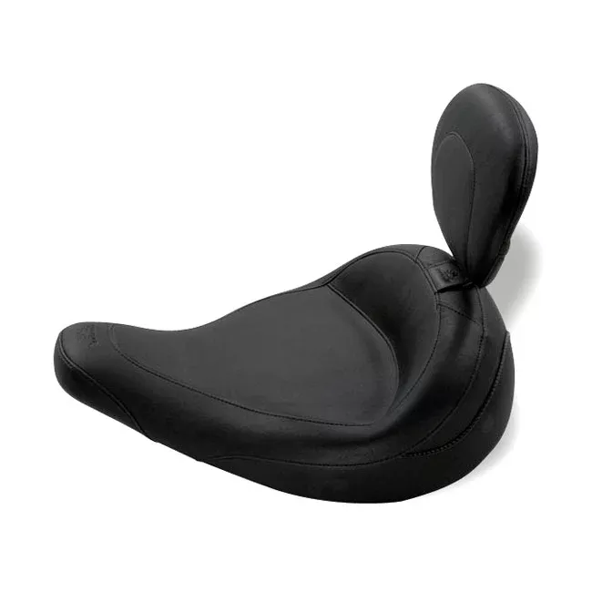 Mustang Solo Seat W/Rider Backrest For Harley-Davidson