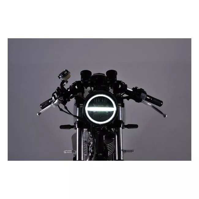 Neo Vintage Led Headlight Black For Harley-Davidson
