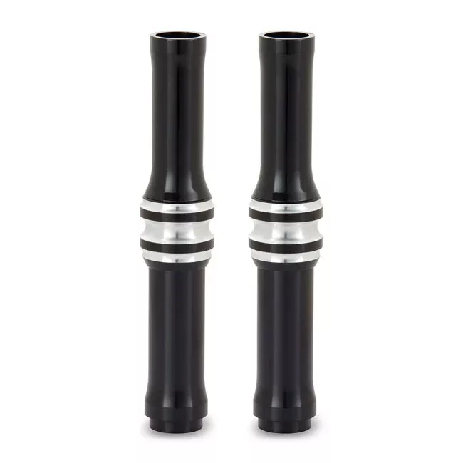 Ness 10-Gauge Pushrod Covers Black For Harley-Davidson