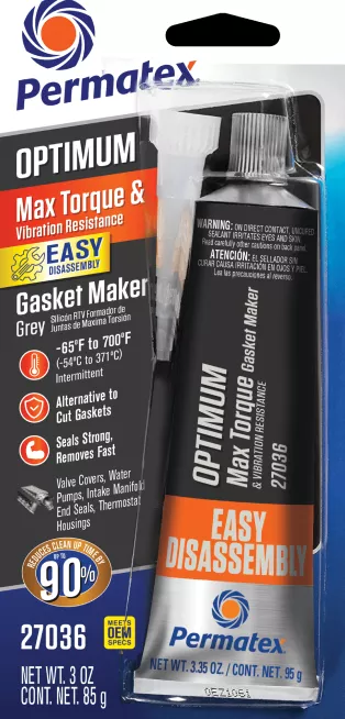 Permatex Optimum Grey RTV Silicone Sealant 3 oz - Part 27036