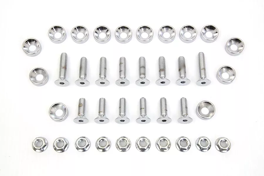 Rear Fender Strut Hardware Kit Chrome For Harley-Davidson Softail Twin Cam