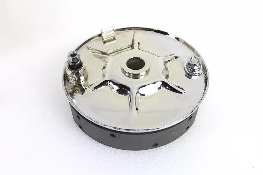 Rear Mechanical Brake Backing Plate Kit Chrome For Harley-Davidson 1936-1957