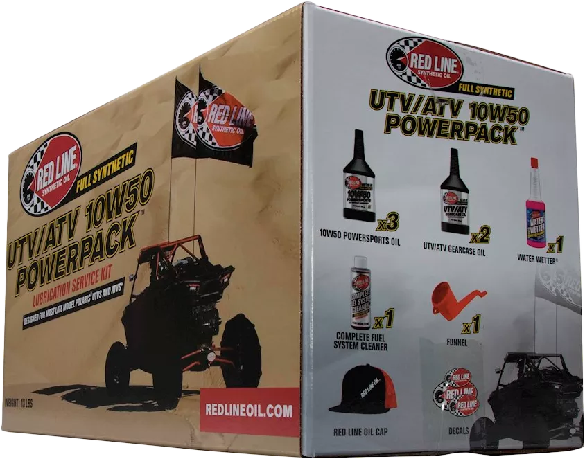 RED LINE Power Pack UTV/ATV 10W50 Maintenance Kit for Polaris 2008+ Models