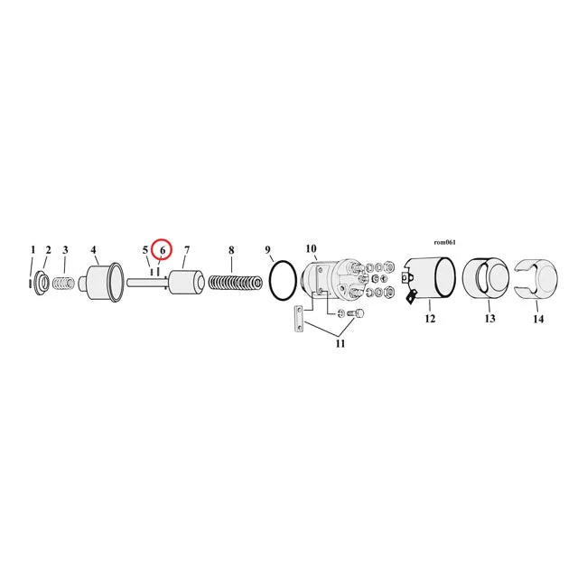 Roll Pin, Solenoid/Mainshaft For Harley-Davidson