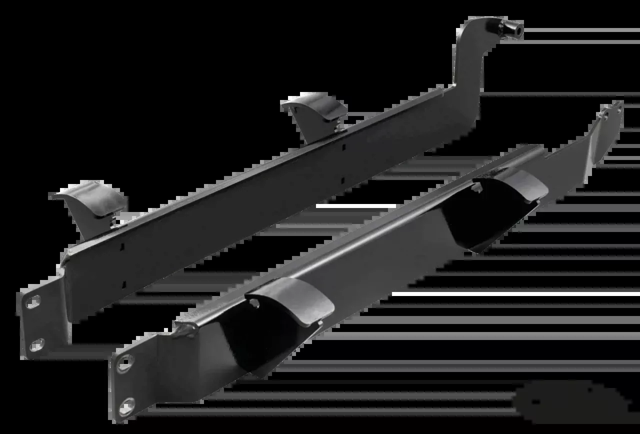 SADDLEBAG BRACKETS L+R BLACK CHALLENGER 20-up For Harley-Davidson
