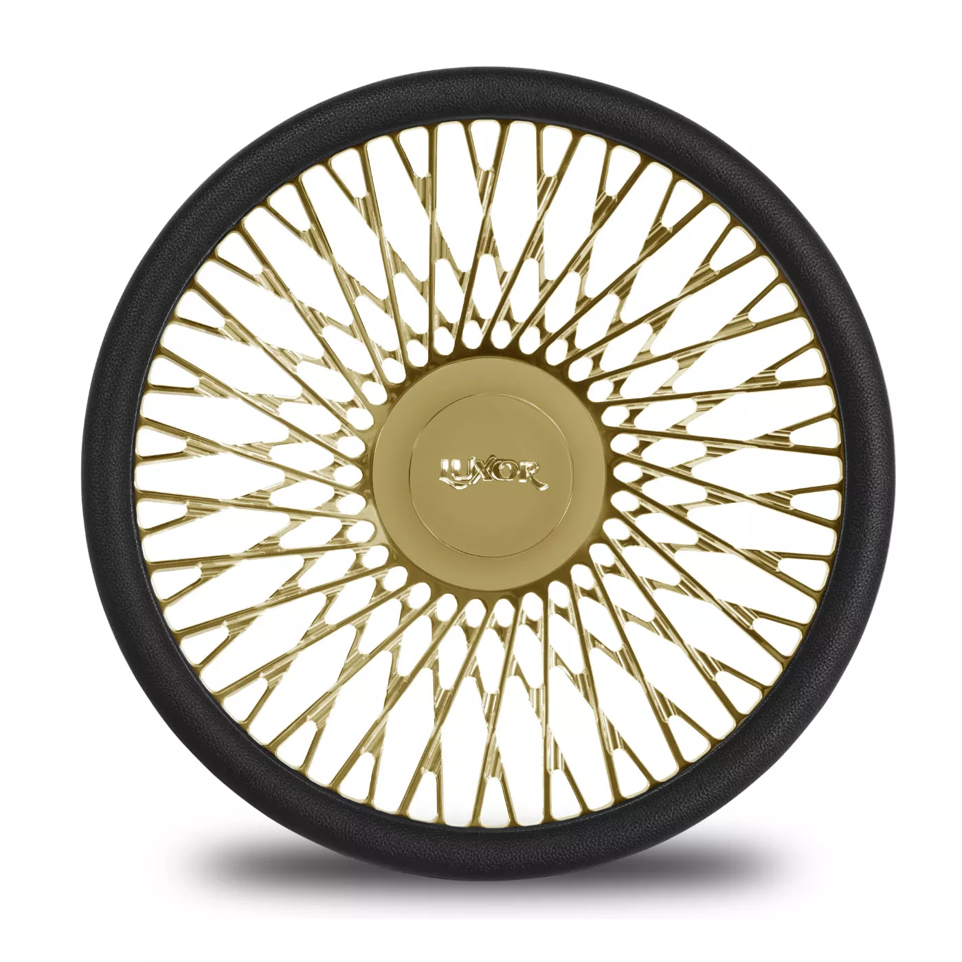 [SALE] 15" Billet 60 Spoke Cross Steering Wheel Gold
