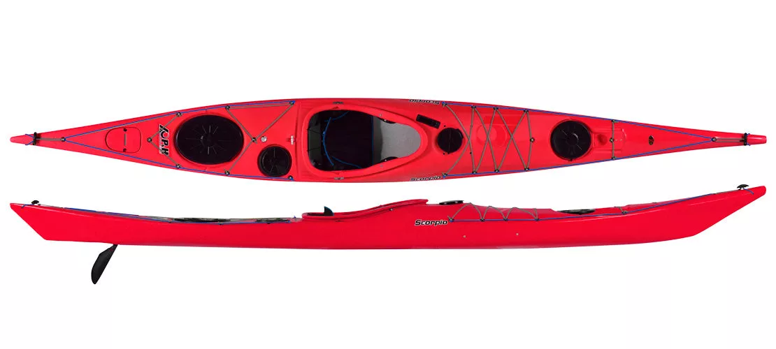 Scorpio II HV Skeg Kayak - Scarlet