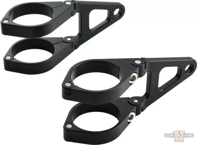Soporte de Faro CNC Negro para Harley-Davidson