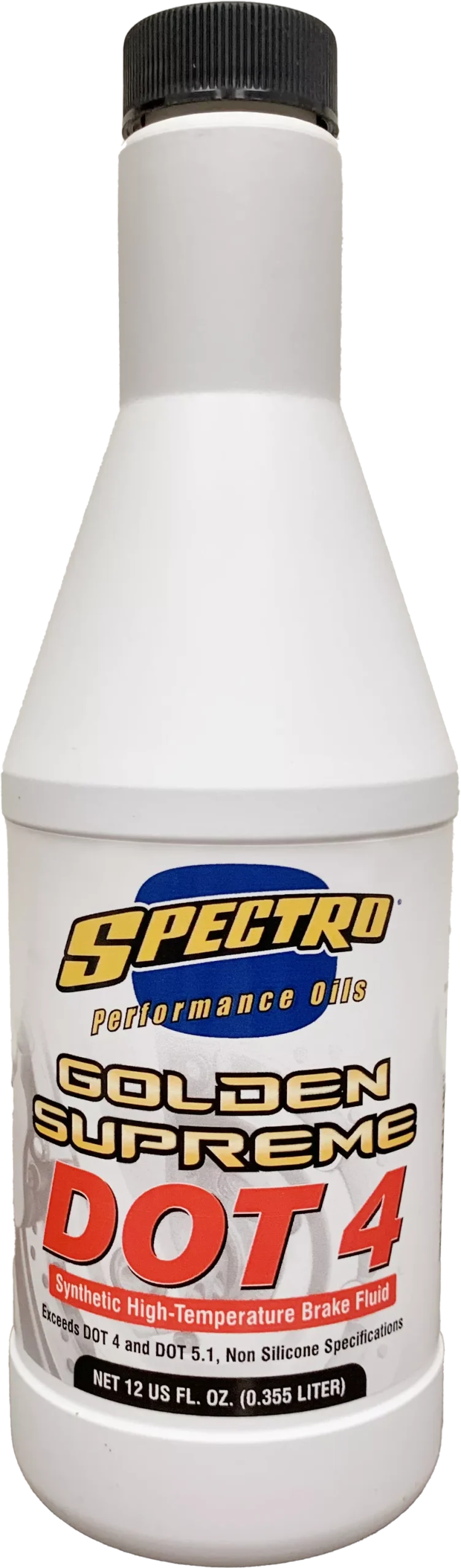 Spectro Dot 4 Golden Brake Fluid 12 oz - High-Performance Brake Fluid for ABS Systems