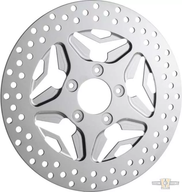 Speed Star Brake Rotor Chrome 11.8" Rear For Harley-Davidson