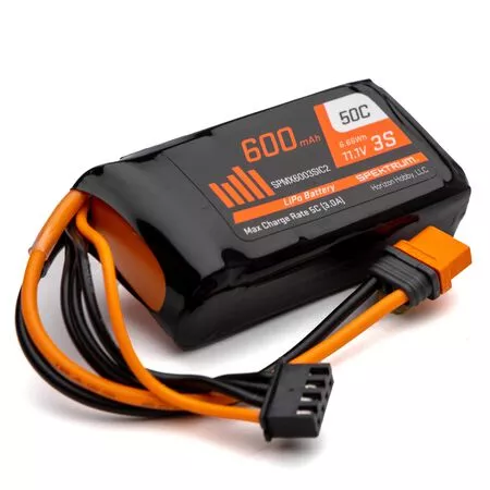 SPMX6003SIC2 11.1V 600mAh 3S 50C LiPo Battery: IC2