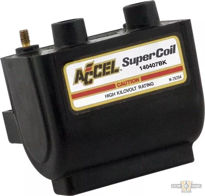 Super Ignition Coil Black 2.3 Ohm Dual Fire For Harley-Davidson