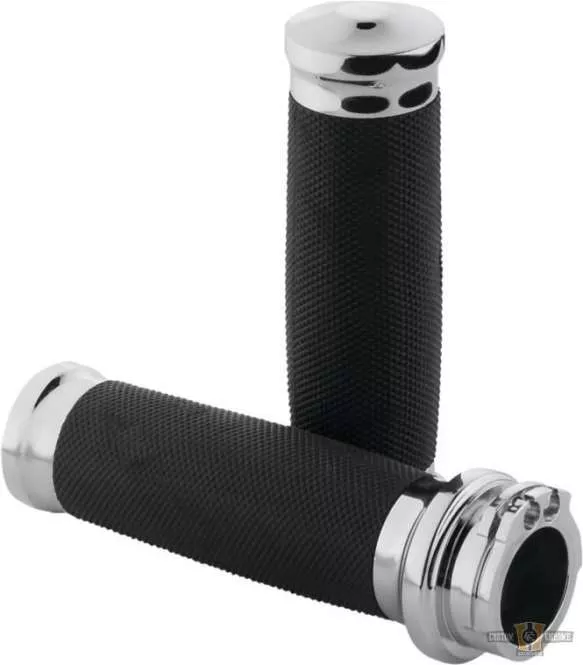 Tornado Grips Chrome 1" Cable Operated For Harley-Davidson