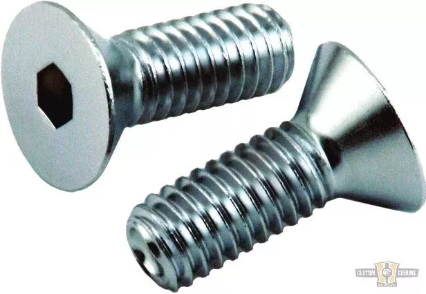 Tornillo de cabeza hueca Allen avellanado cromado de 1/2" para Harley-Davidson