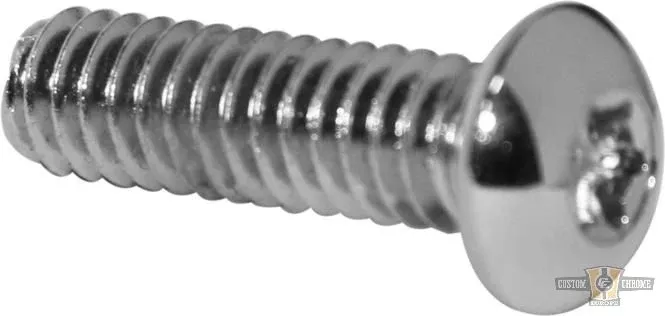 Torx Buttonhead Screw Pack Chrome Grade 8 Torx 5/16"-18 UNC 1 1/4" For Harley-Davidson
