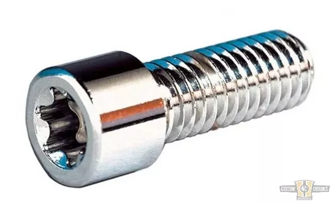Torx Socket Head Screw Pack, Chrome, Grade 8, Torx 3/4" for Harley-Davidson