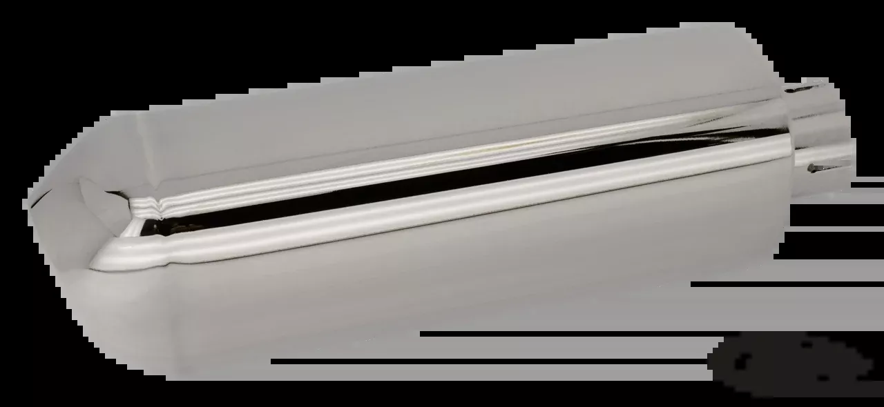 Triangle muffler Stainless steel 1.75"ID For Harley-Davidson
