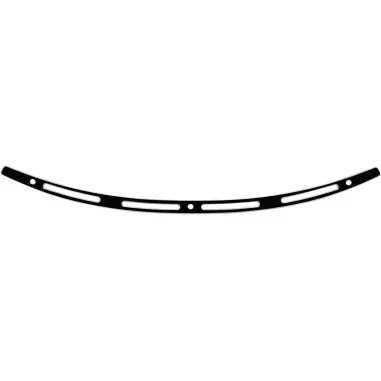 Trim For Harley-Davidson Batwing Slotted Black Windshield Trim