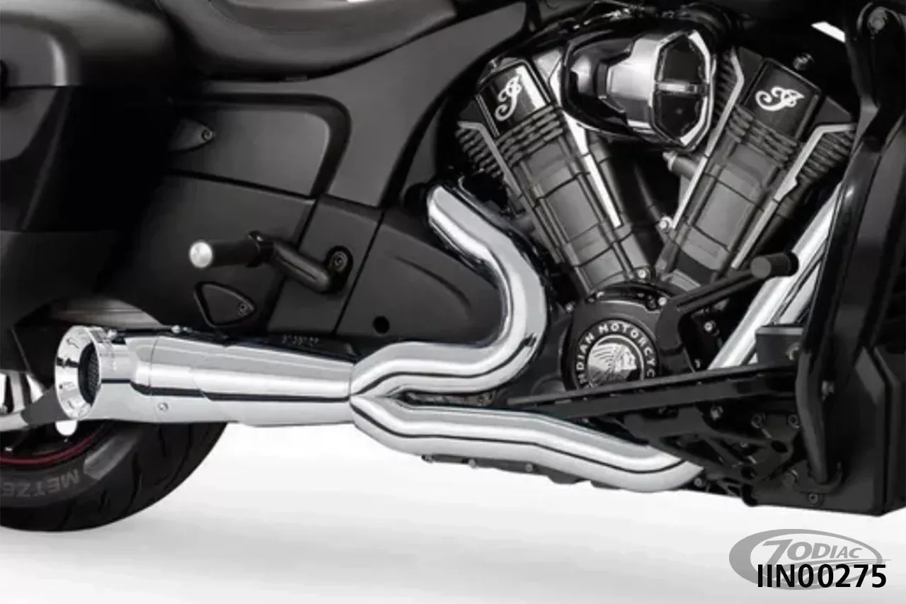 TURNOUT 2-1 W/STRGHT CH/CH CHLNGR20 For Harley-Davidson