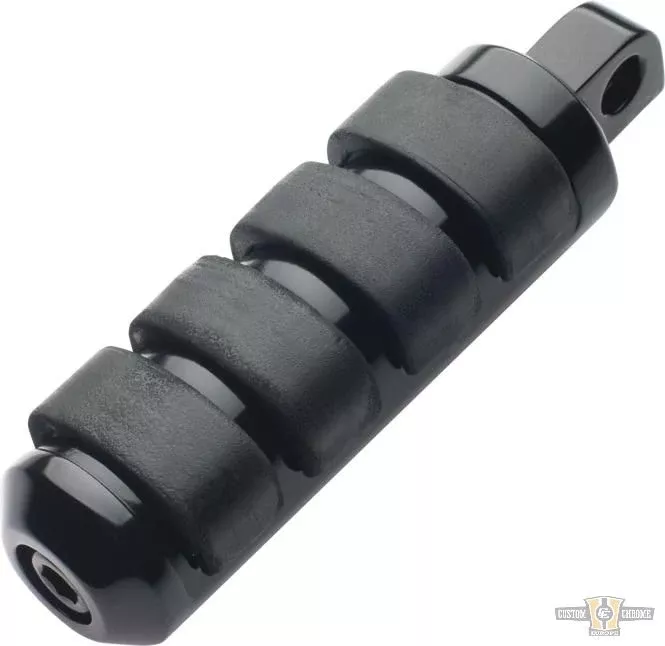 Vibra-Kushion Foot Pegs Black For Harley-Davidson